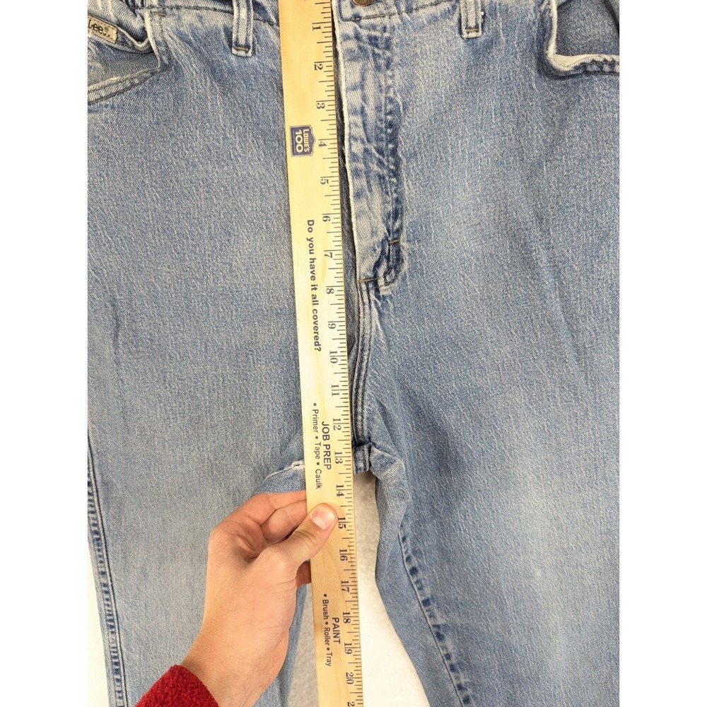 Vintage Lee Mom Jeans Women's Side Elastic at the Waist Med Wash 16 Petite - Picture 4 of 12